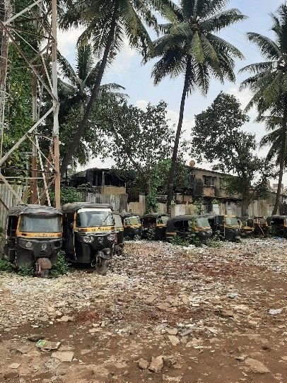 Public Open Space rickshaws upright